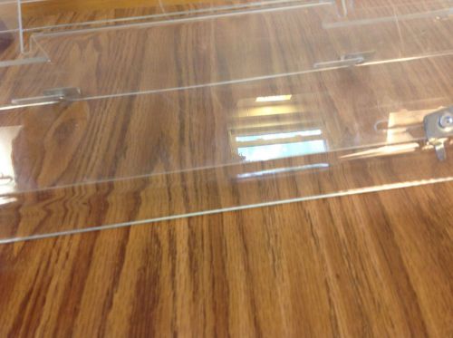 Plexiglass Acrylic Clear Plastic Slat Wall Display Shelves Lot