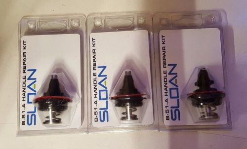 Lot of 3 sloan valve handle repair kit chrome b-51-a free shipping!!! for sale