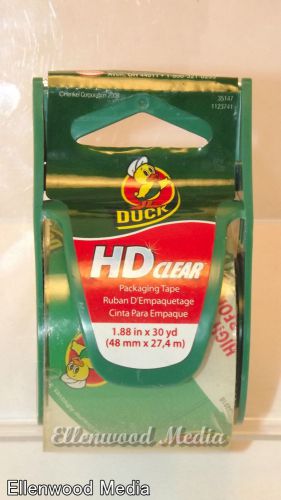 Duck HD Clear PAckaging Tape 1.88&#034; 30 yards with Cutter 35147 New ZZ J