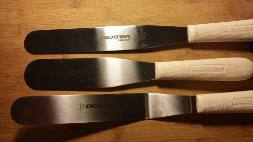 3 bakers spatulas/sanisafe/dexter russell. (1) s284-8b  (1) s284-8 &amp; (1)s284-6.5 for sale