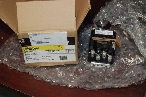 General Electric CR305C004, Size 1, Contactor, 3P, 460v Coil, New in Box
