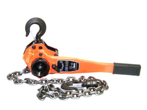 1-1/2 ton lever block chain hoist come along ratchet type lift pull hand  ate for sale