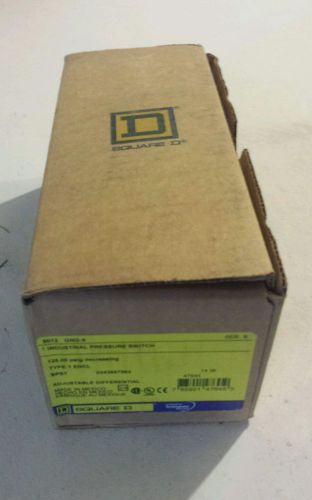 NEW IN BOX  Square D Pressure Switch Class 9012 Type GNG-6 adj differential