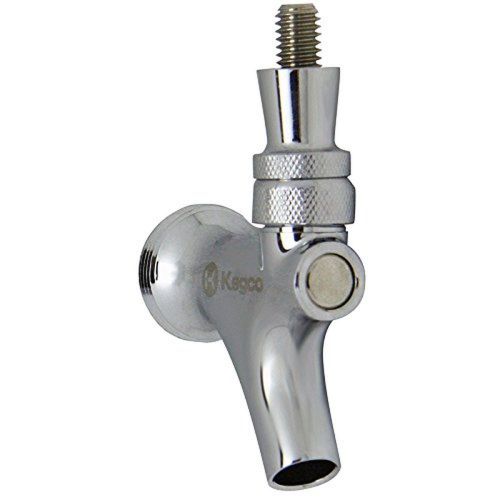 Draft Warehouse Chrome Beer Faucet with Brass Lever