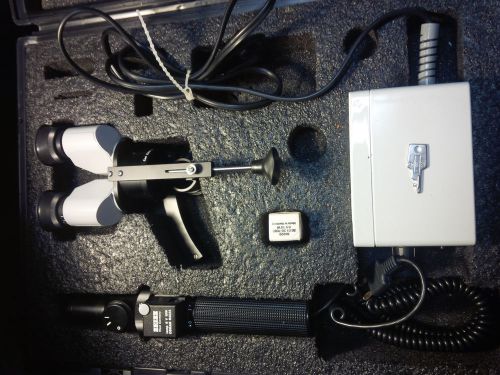 Zeiss HSO-10 Portable Slit Lamp in perfect condition + Case w/key + Spare bulb