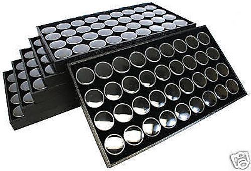 6-36 GEM JAR TRAY BLACK INSERT JEWELRY DISPLAY GEMSTONE