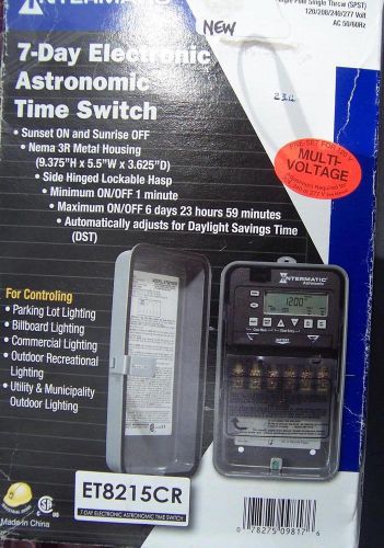 INTERMATIC 7 Day Electronic Timer ET8215CR / RAINTIGHT CASE / MANY FEATURES/ NEW