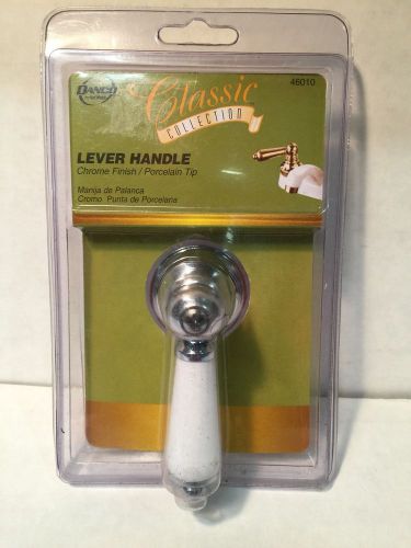 NEW Danco Replacement Lever Handle -Chrome Finish/White Tip- (46010)  ( Q3)