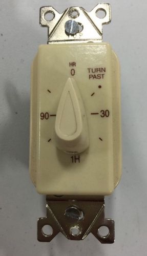 NEW Tork A502H 0 - 2 Hrs Spring Wound Interval Timer Switch, Ivory
