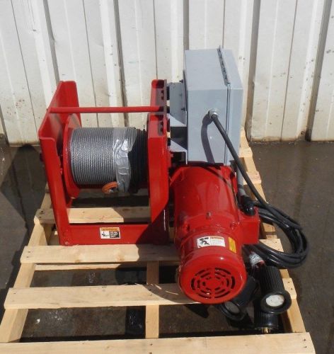 Thern 4ws 2700 lb worm drive electric hoist winch for sale