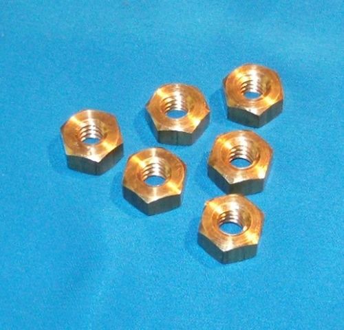 304008-nut-brs-6 3/8-12 acme hex nut, Brass 6 pack for acme RH threaded rod