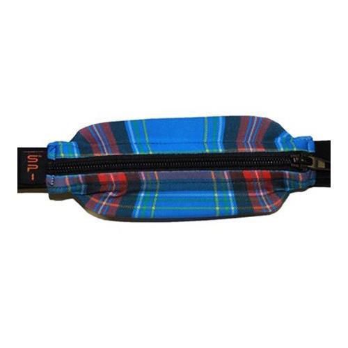 Spibelt adult&#039;s , blue plaid fabric/black zipper/logo band #al:7bl-a036-001 for sale