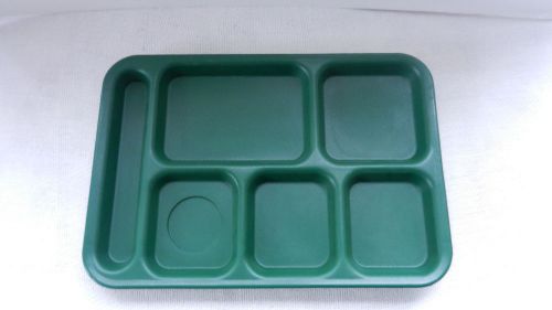 Set of 2 Vintage Cafeteria School Lunch Food Tray Green , CAMBRO PS1014, USA