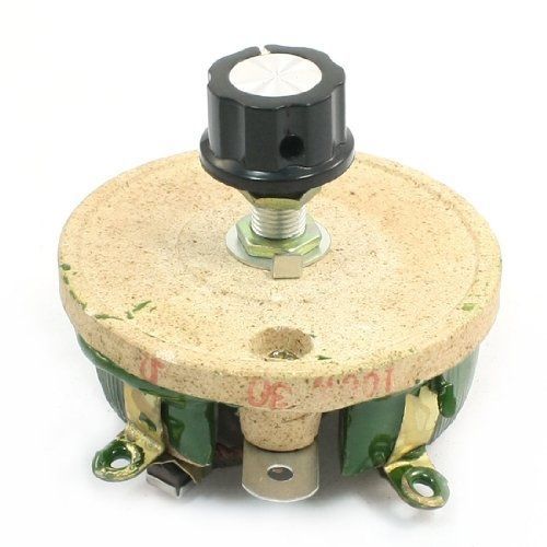 Uxcell wirewound ceramic potentiometer rotary rheostat resistor 100w 30ohm for sale