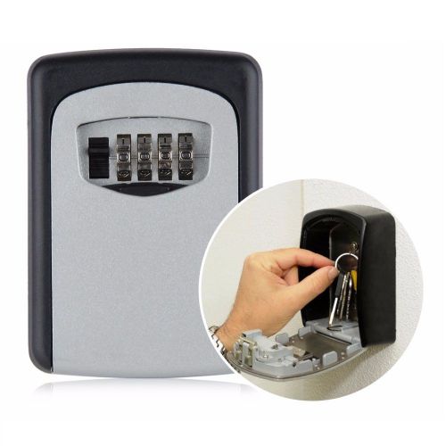 Key Storage Organizer Wall Mount Security Safe Box Password Combination Lock