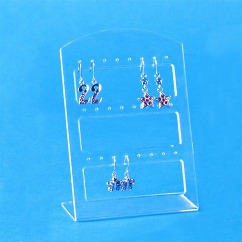 24 Holes Earring Jewelry Show Plastic Display Rack Stand Organizer Holder F5