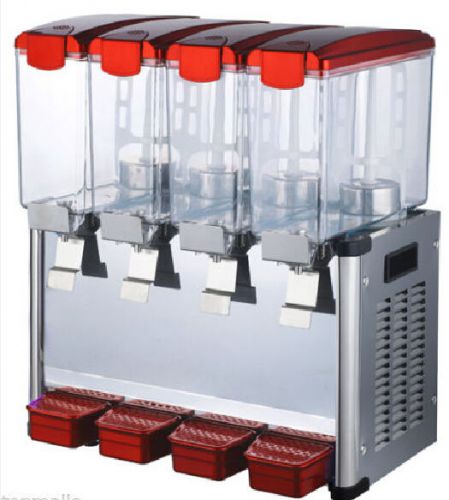 New commercial 9l*4tank frozen hot cold drink beverage milk juice dispenser e for sale