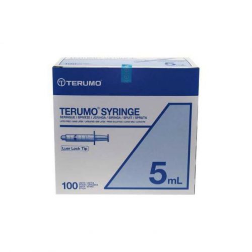 Terumo Luer Lock Tip Syringe, 5ml, Pack of 100