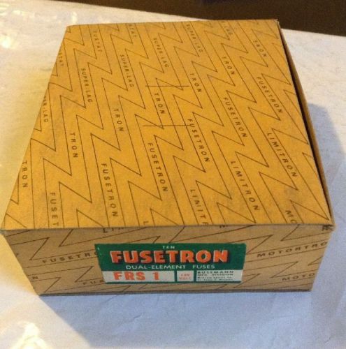 FREE SHIPPING Fusetron Dual-Element Fuses FRS 1 Lot Of 10, 250 Volt
