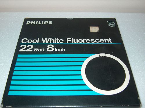 3 - PHILIPS CIRCLINE COOL WHITE FLORESCENT BULB 8&#034; 22 WATTS **NEW**