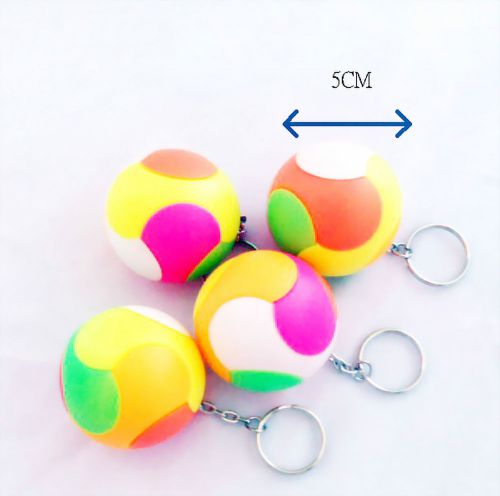 lot of 3 piece - 5cm puzzle ball key chain - ideal for birthday party game gift