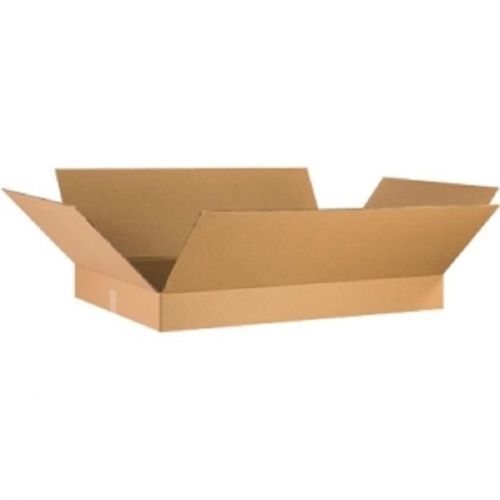 Corrugated cardboard flat shipping storage boxes 36&#034; x 24&#034; x 4&#034; (bundle of 10) for sale