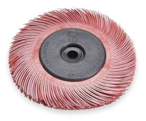3M (BB-ZB) Radial Bristle Brush, 6 in x 7/16 in x 1 in 220 with Adapter