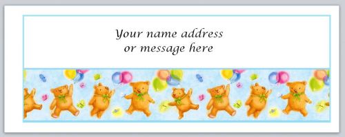 30 Personalized Return Address Labels Cute Bears Buy 3 get 1 free (bo327)