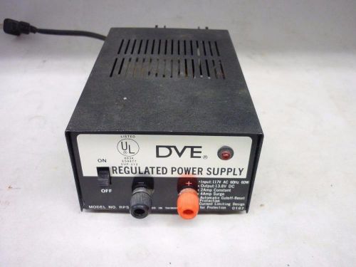 DVE Regulated Power Supply, 13.8VDC Model RPS-412, Tested Works