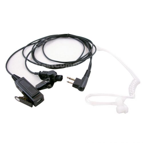 Headset earpiece mic covert acoustic tube for motorola radio security 2 pin us for sale