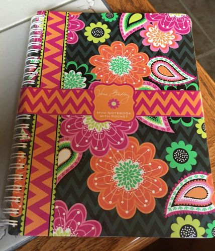 Vera Bradley Ziggy Zinnia Mini Notebook With Pocket - NWT