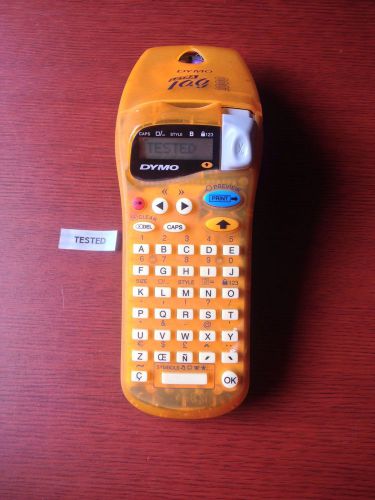 Dymo 2000 LetraTag Handheld Letra Tag LT-2000 Orange Thermal Label Maker Printer
