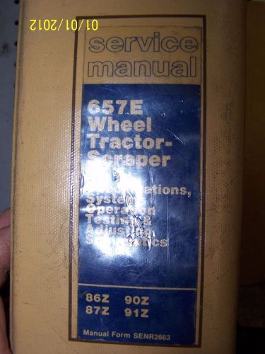 Catapillar manual 657E wheel tractor scraper
