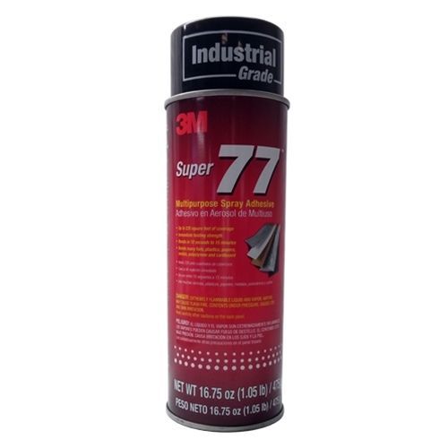 3m 77 super multipurpose adhesive aerosol, clear 16.75 oz. aerosol can for sale
