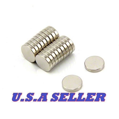 50pcs 10mm x 2mm round disc strong rare earth magnets neodymium n52 u.s shipped for sale