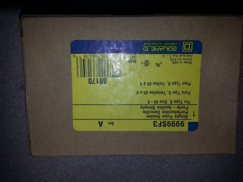 SQUARE D - SINGLE FUSE HOLDER CLASS 9999 TYPE SF-3 (9999SF3) - NEW IN BOX