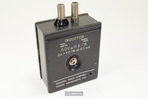 General Radio GR 1481-CC Precision Standard Inductor  500 uH