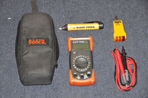 Klein Tools MM100 Manual Ranging Multimeter Kit w/ Circuit and Voltage Testers
