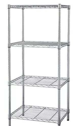 Qty of 3 new 1pgf8 industrial wire shelving, units chrome 74&#034; x 18&#034; x 24&#034; for sale
