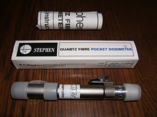 R.A. Stephen 500 MR/HL Quartz Fibre Pocket Dosimeter (New/Uncharged)