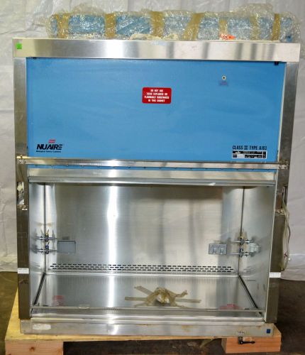 Nuaire nu-425-400 biological safety cabinet 4&#039; fume hood class 2 type a/b3 w/std for sale