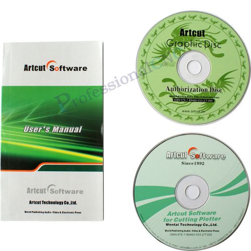 Artcut 2009 Graphec Disc &amp;9 Language Cutting Plotter Software Vinyl Cutter