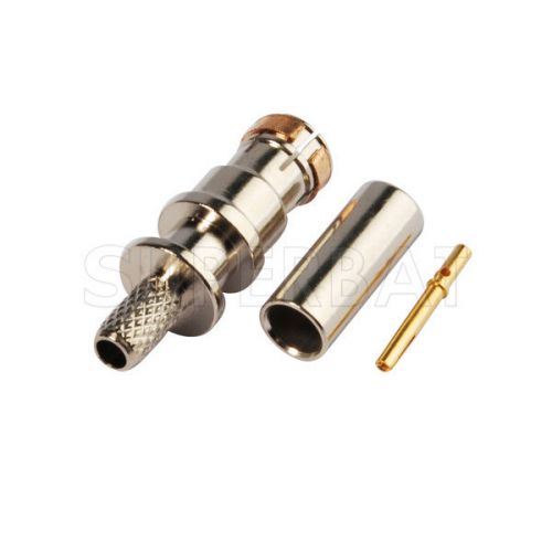 10pc rf connector smb male straight crimp for attachement for rg316,rg174,lmr100 for sale