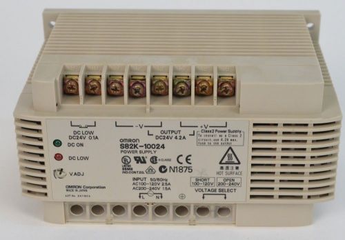 Omron S82K-10024 24V DC Power Supply Input AC 100-240V