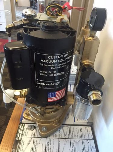 Dentalez dual voltage hivac custom air cv 101 single head vacuum pump 1hp for sale