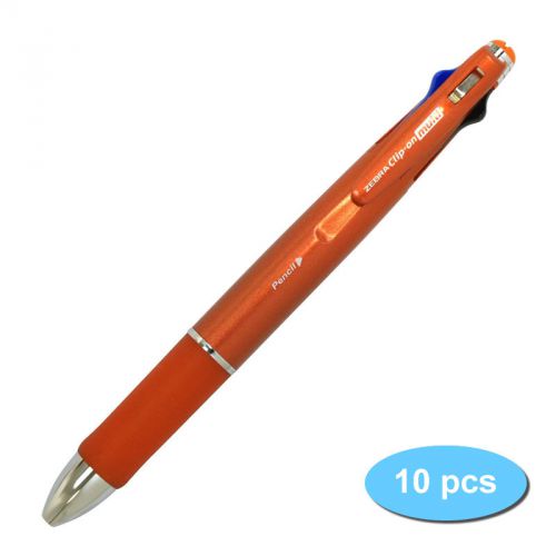 Zebra B4SA2 Clip-on multi 1000 0.7mm Multifunctional Pen (10pcs) - Orange