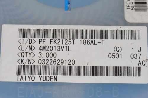 740-PCS INDUCTOR/TRANSFORMER TAIYO FK2125T186AL-T 2125T186 FK2125T186ALT