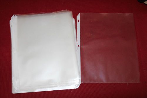 BNIB 100 sheet protectors 8.5 x 11, 3 hole punched- CHEAP office/school supplies
