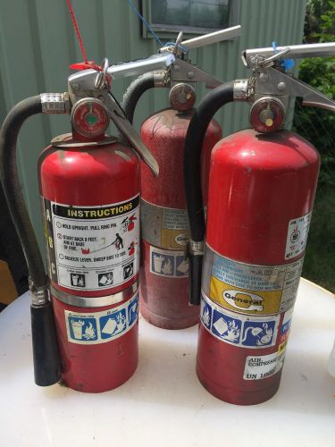 (3) 9 Pound ABC Dry Chemical Fire Extinguisher, Nitrogen Compressed