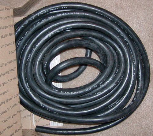 34+&#039; FT OF COPPER WIRE ROYAL ELECTRIC 12/4 SO P 122-66 MSHA 4 STRAND HEAVY DUTY